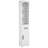 Tall Bathroom Storage Cabinet, Farmhouse Narrow Bathroom Storage Cabinet With Recessed Drawer And Barn Door, Linen Cabinet-2110317485
