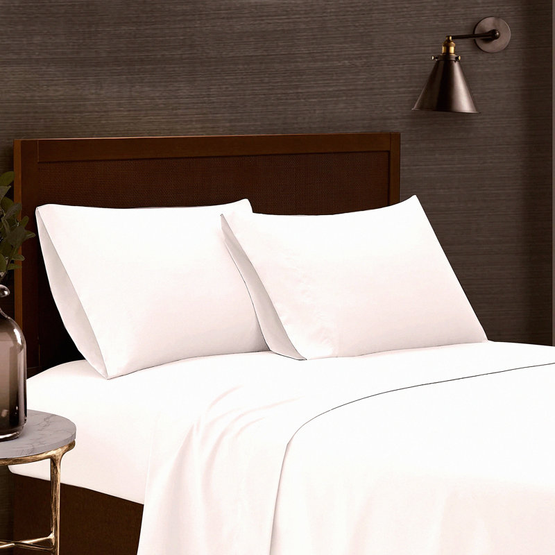 Luxury Soft Microfiber Sheet Set - 6 Piece Solid Bedding Bundle with Pillowcases - Garment Washed for Ultimate Comfort and Durability
