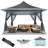 12x12FT Outdoor Waterproof Gazebo, Pop Up Canopy Tent -108638943