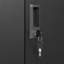 Armoire de rangement en métal avec portes verrouillables et tablette réglable