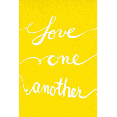 " Love One Another Yellow "