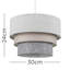 Aztec 24cm H Cotton Drum Pendant Shade ( Spider )-269346808