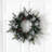 Flocked Wreath with LED Lights, Pine Cones and Berries