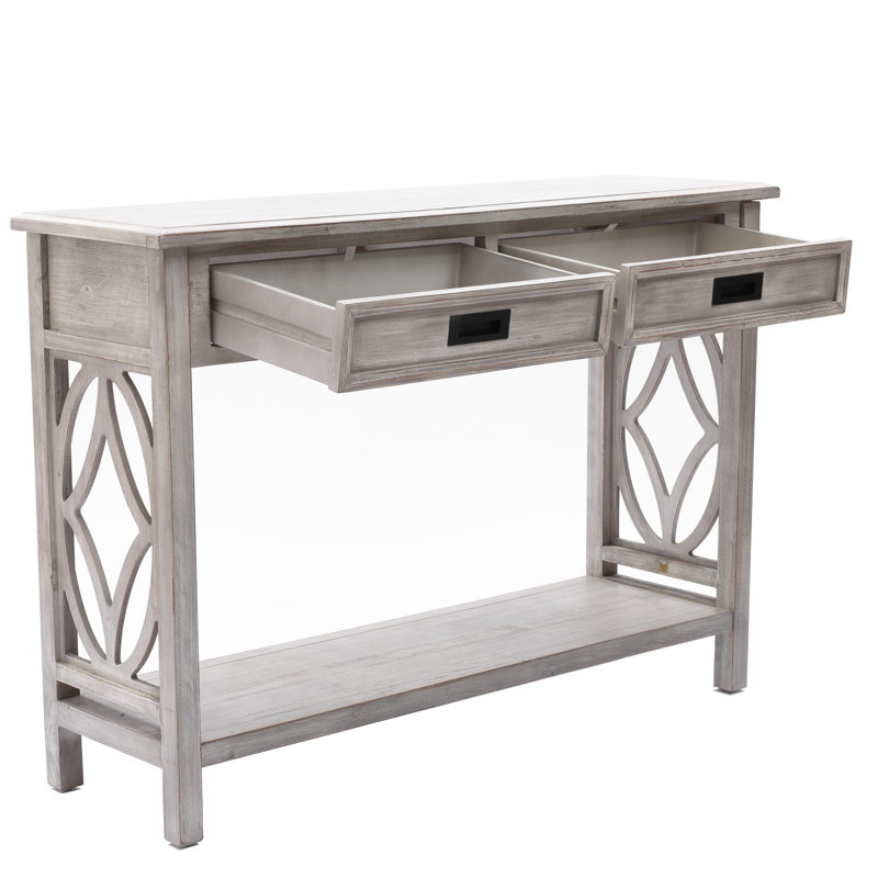 Paola Modern Farmhouse 47.2'' Console Table with 2 Drawers