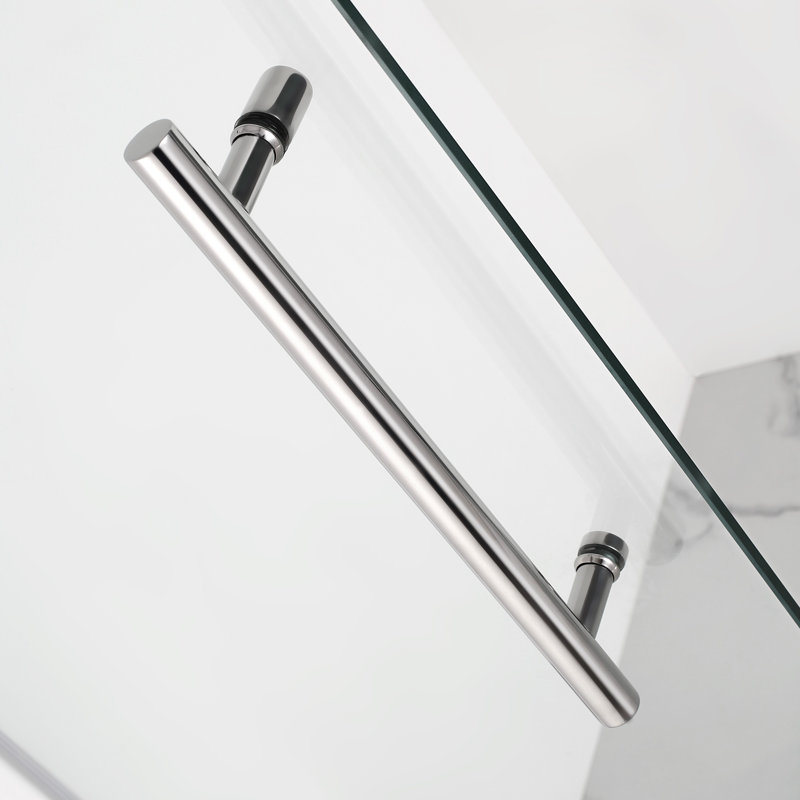 Belmore GS Hinged Frameless Shower Door, Chrome, Clear