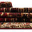 Tapis bordeaux à motif géométrique Knowle-516732529