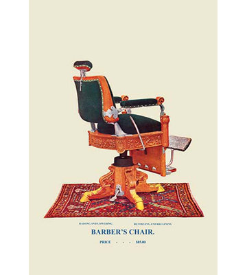 Chaise de barber, art