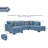 Romaya Upholstered 166 " Chenille U-Shaped Corner Sectional-215698877