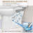 19" Extra Tall Toilet Elongated Two Piece Toilet with Powerful 1.28GPF Flush in White Seat Included-100782229