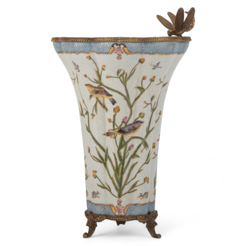 Vase en porcelaine décorative peint à la main