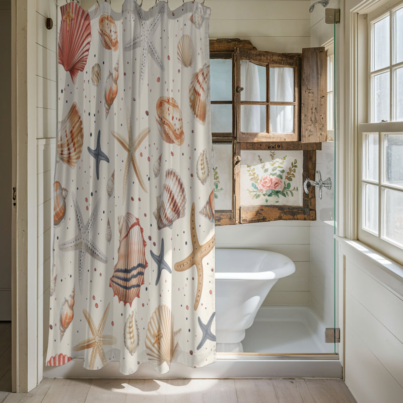Ocean Fun - Premium Shower Curtain, 74"H x 71"W