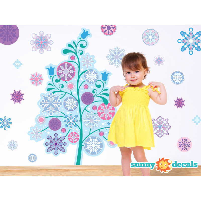 Décalcomanie murale en tissu d’inspiration congelée