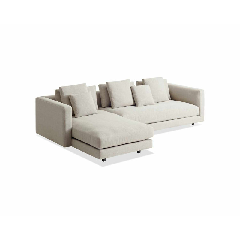 Hands Down Chaise Sectional, Landa Stone, Left Hand Facing