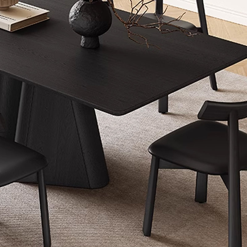 Ensemble de salle à manger rectangulaire en bois massif de style français rétro, H 29,53 po x L 70,87 po x l 35,43 po