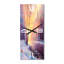 Horloge murale paysage d'hiver avec pont de la rivière Méandre II-1040447748