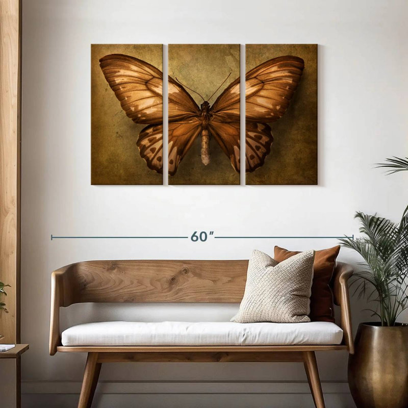Vintage Butterfly, 28" H x 45" W