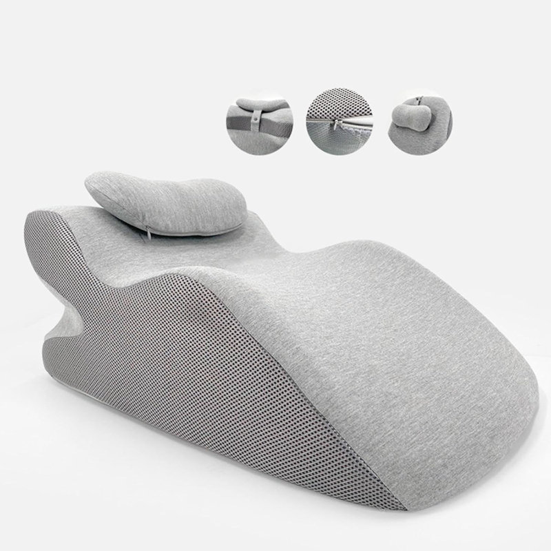 Coussin ergonomique pour adulte en mousse viscoélastique, Gris clair