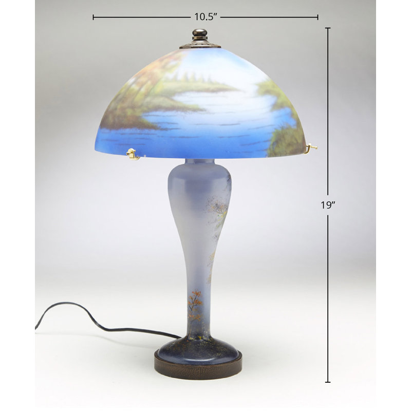 Reverse Painted 19" Table Lamp