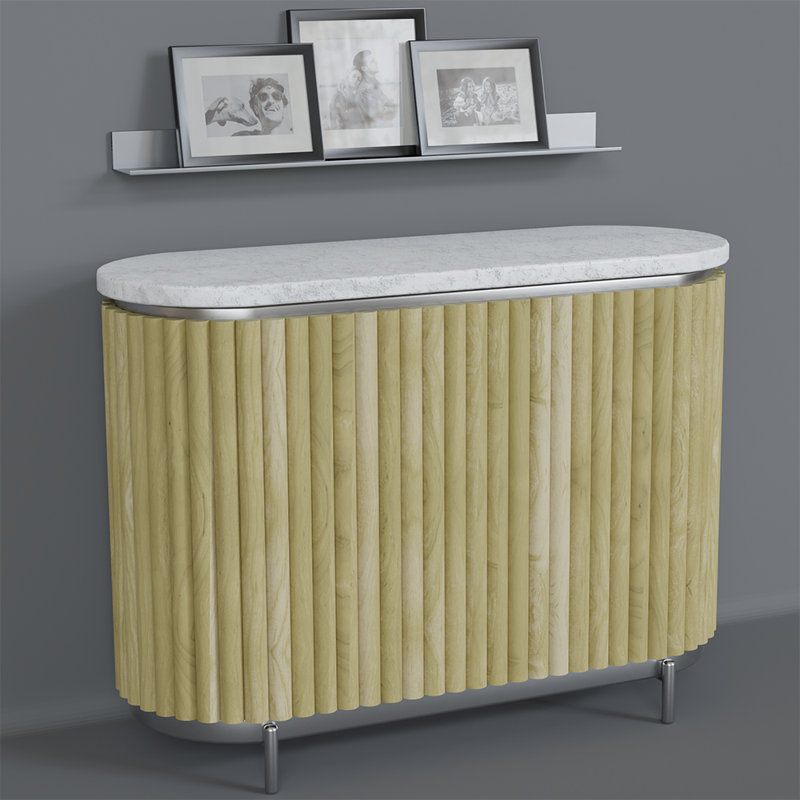 Tambour simple de 1-1 / 2 po - (l 12 po x L 96 po), Peuplier naturel