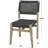Wood Outdoor Dining Chair with Woven Seat and Back