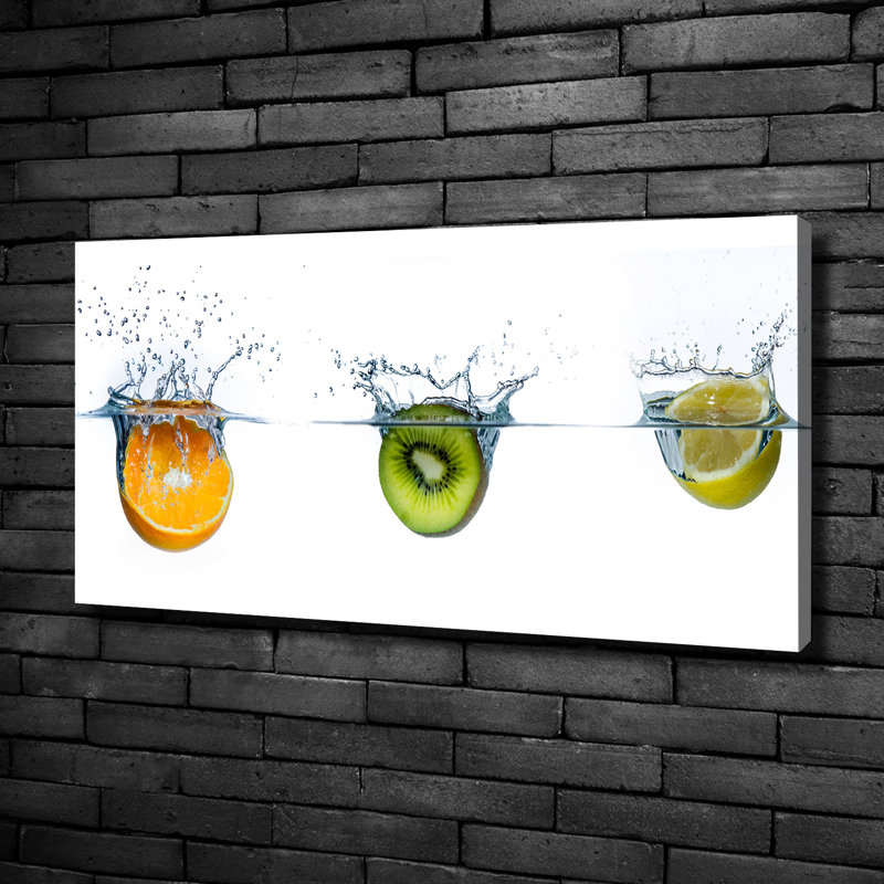 Fruit Under Water - Wrapped Canvas Print
