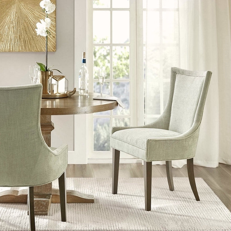 Chaise sans accoudoirs de salle à manger, Brun