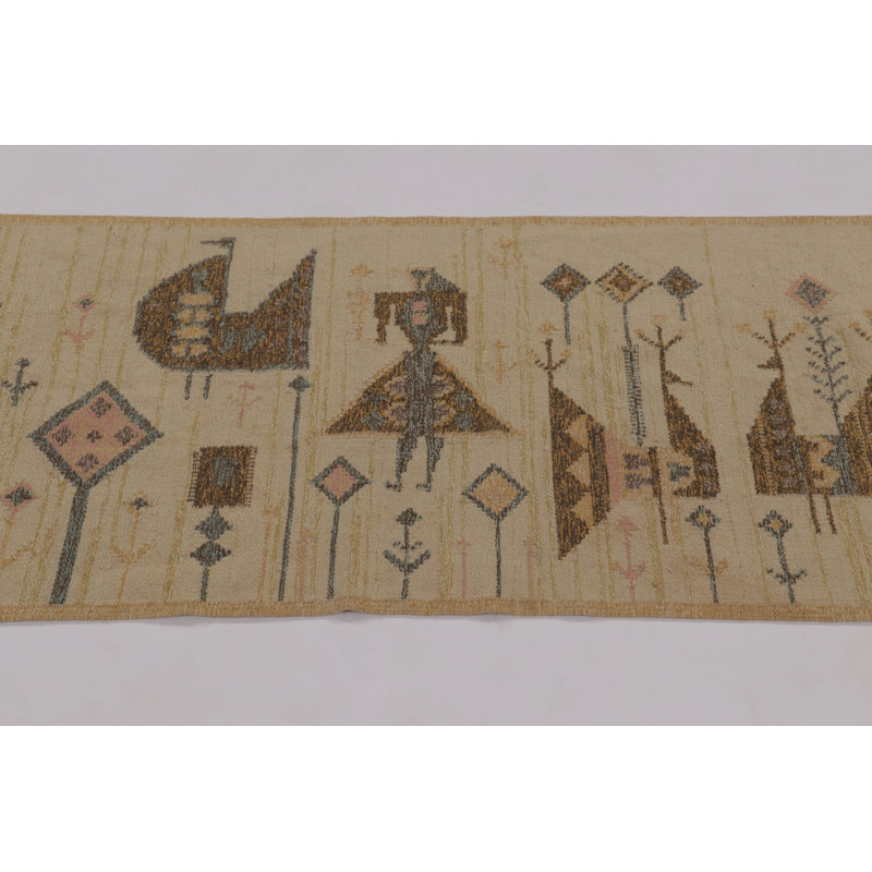 Scandinavian One-of-a-Kind 2'1x6'1 Hand Knotted Area Rug