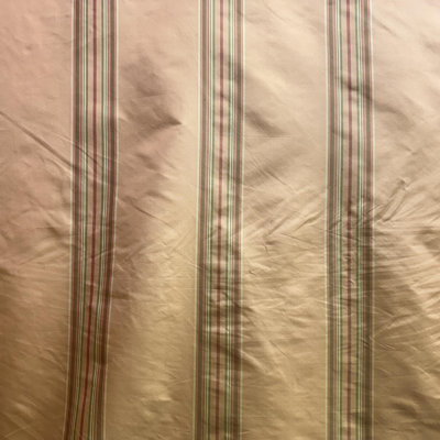 Solara Fabric | Multi-Colored Stripe Silk Fabric | Drapery & Curtain Fabric-Tagged