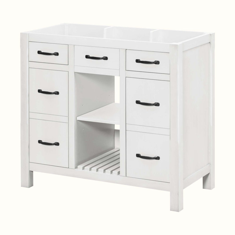 35.51'' Single Bathroom Vanity Base Only, White