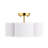 Cambridgeshire Fabric Semi Flush Mount