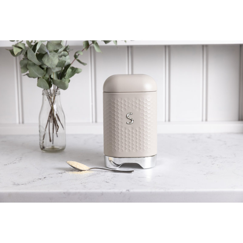 Lovello Sugar Kitchen Canister, Latte