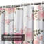 Rideau de douche imperméable à motif floral avec 12 crochets-682563910