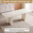 78.97" Modern Rectangle Cream White Dining Table Set with 8 Chairs for Kitchen, Bar, Living Room-1663806311-1663940017