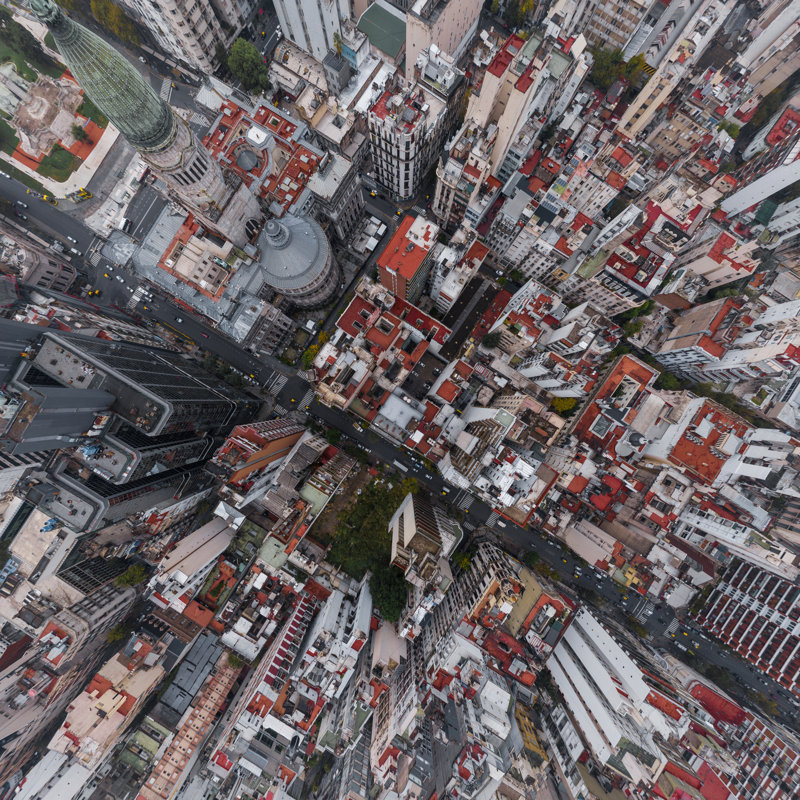 Aerial View Of Buenos Aires - Wrapped Canvas Print, 30cm H x 30cm W x 3.8cm D