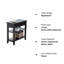 28cm W Manufactured Wood Bedside Table-85036302