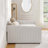 Daybed with Trundle Upholstered Sofa Bed, with Vertical Stripes, Linen Fabric-1363510684-1363510658