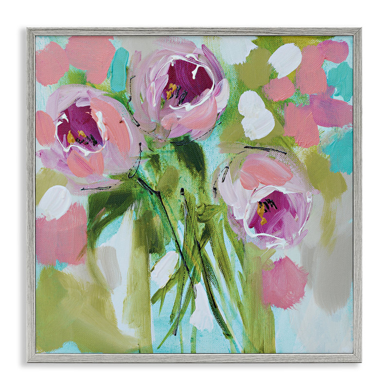 For You Rose Trio, estampe numérique, design par Amanda Brooks, Estampe numérique Farmhouse, H 12 po x l 12 po