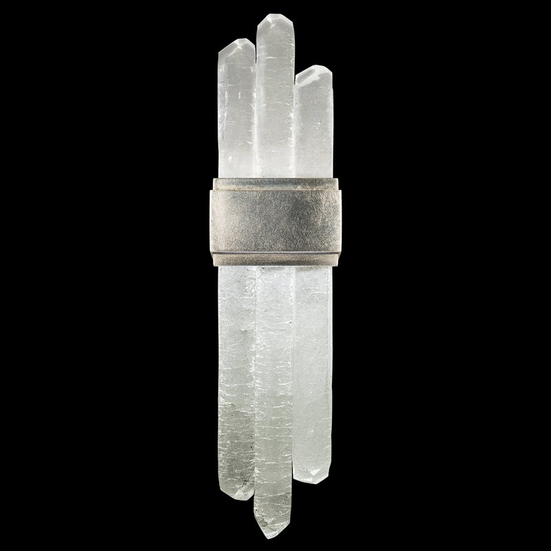 Lior 2 - Light Flush Mounted Sconce, Silver, 3000, 16.5" H x 5" W x 4" D
