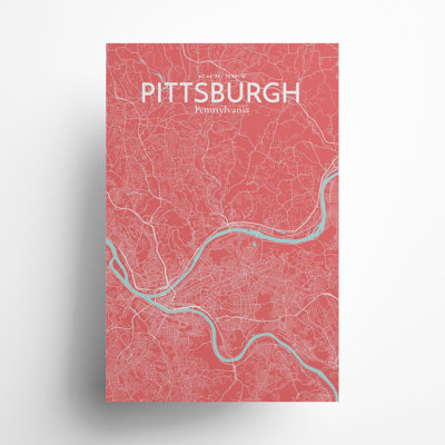 Pittsburgh City Map, impression