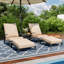 Ensemble de conversation de patio avec coussins et repose-pieds 5 pièces-17249490