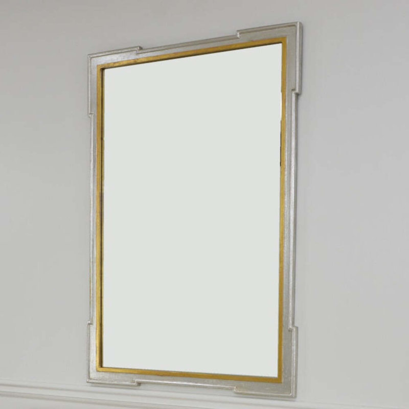 Pari Wall Mirror, Silver/Gold Leaf