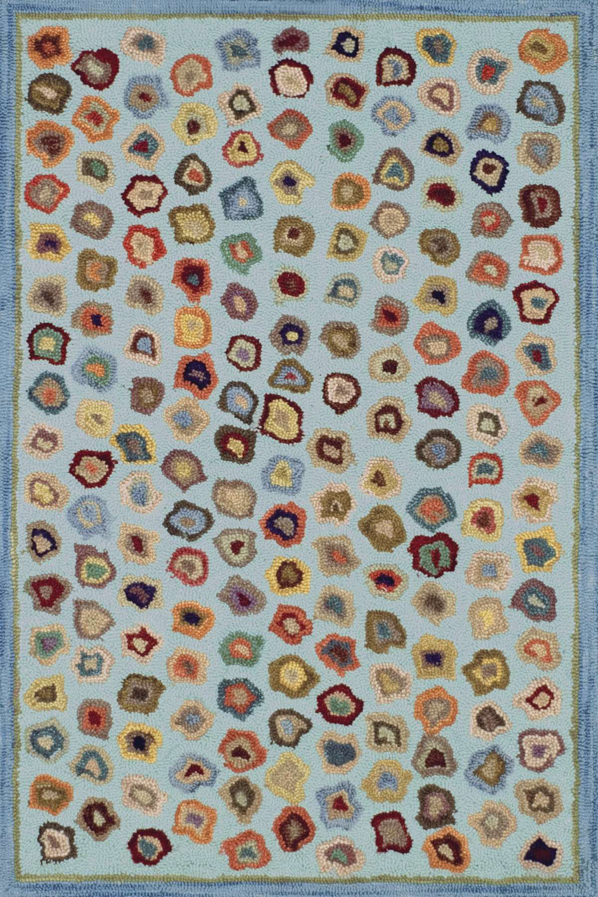 Dash and Albert Rugs Cat'S Paw Blue Hand Micro Hooked Wool Rug ...