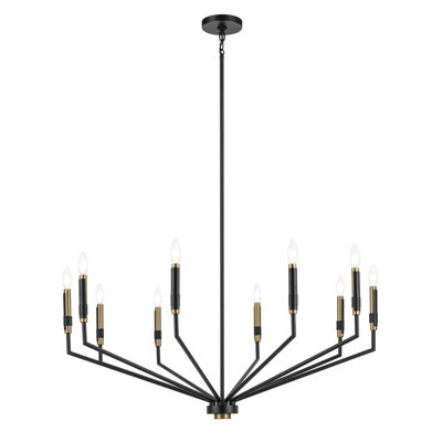 Lustre 10 lumières 38,25 "38,25"