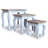 Pièces de table gigogne en bois massif récupéré