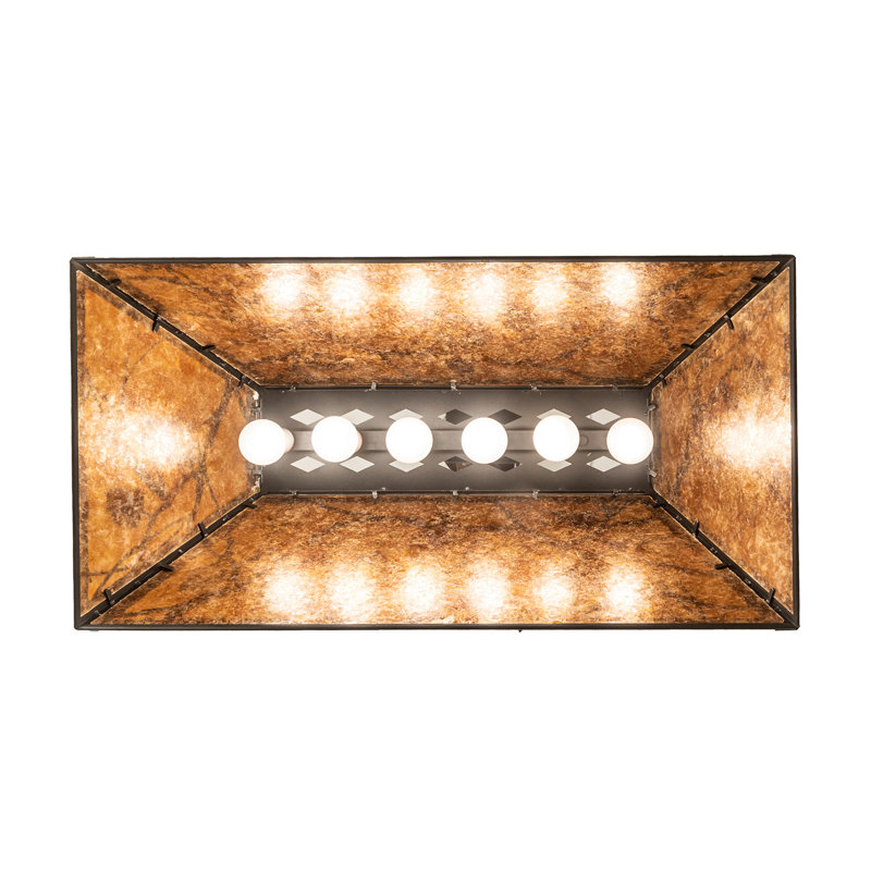 Jacklyn 6 - Light Pendant, Amber, Textured Black