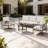 Birch Lane 5-Person Outdoor Conversation Set With Cushions, Modern Seating Group