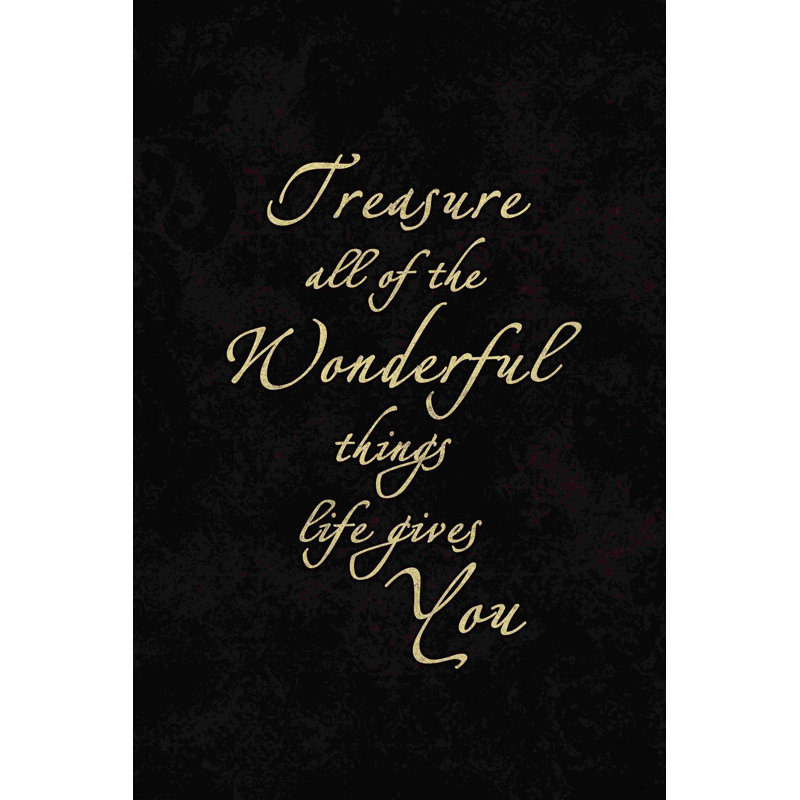 Treasure Wonderful Things, H 48 po x l 32 po