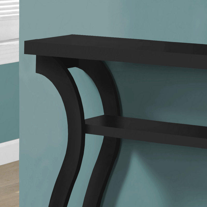 Accent Table, Console, Entryway, Narrow, Sofa, Living Room, Bedroom, Laminate, Contemporary, Black
