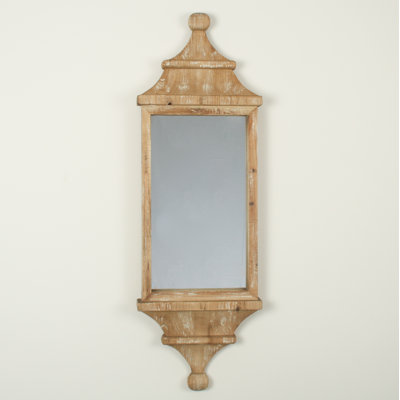 Crowe Wood Flat Wall Mirror