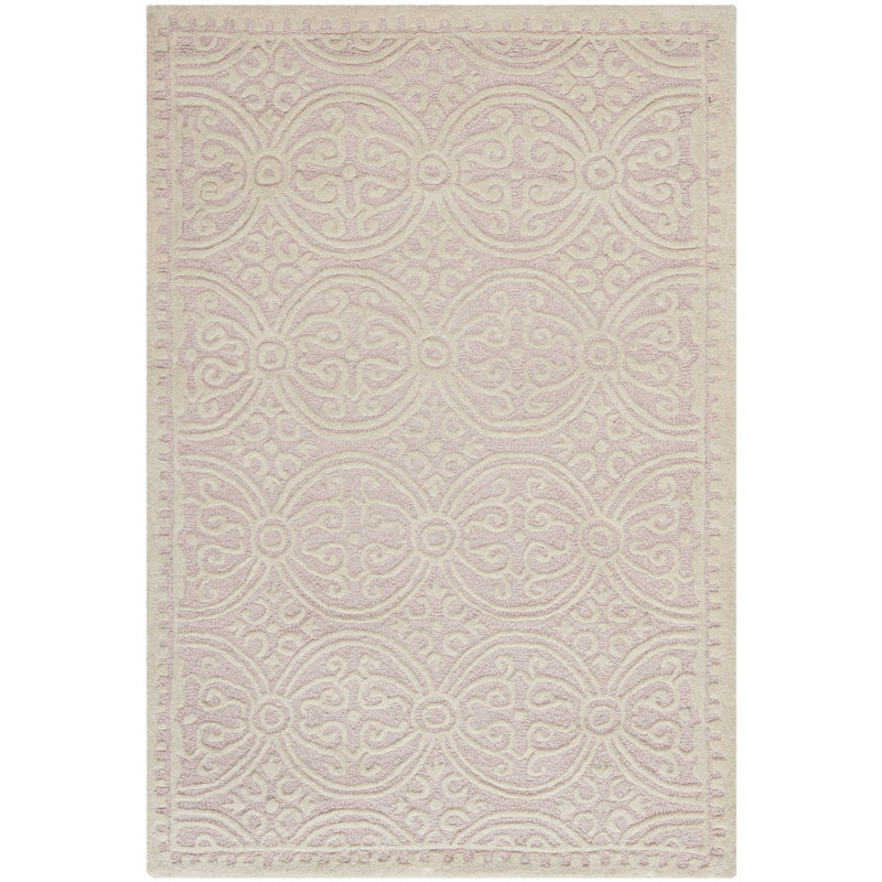 Ame Hand Tufted Wool Geometric Rug, Rectangle 4' x 6'